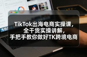 TikTok出海电商实操课，全干货实操讲解，手把手教你做好TK跨境电商-游客之家