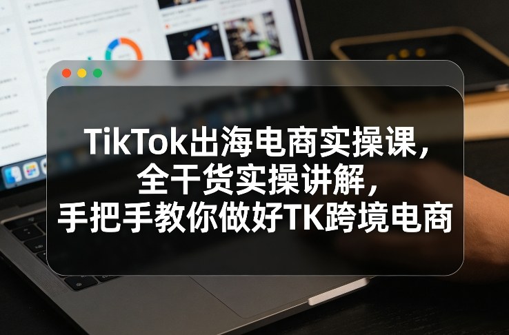 TikTok出海电商实操课，全干货实操讲解，手把手教你做好TK跨境电商-游客之家