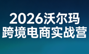 2026沃尔玛跨境电商实战营-游客之家