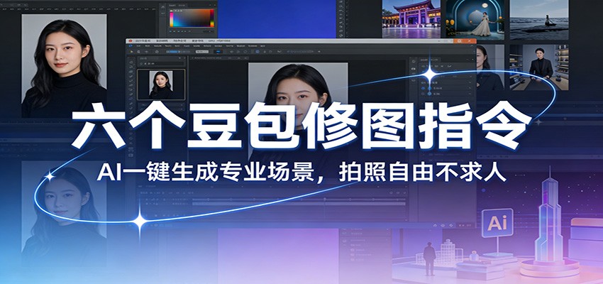 六个豆包修图指令：AI 一键生成专业场景，拍照自由不求人-游客之家