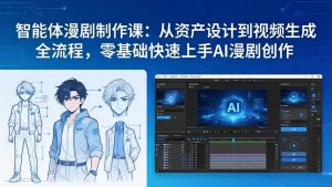 智能体漫剧制作课：从资产设计到视频生成全流程，零基础快速上手AI漫剧创作-游客之家