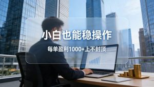 2026新项目，小白也能稳操作，每单盈利1000+上不封顶-游客之家