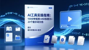 AI工具实操指南：150分钟视频+450张图文+23个提示词文档，额外附赠200+指令-游客之家