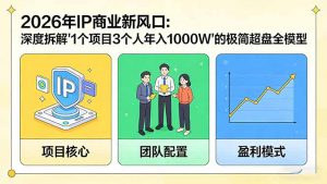 2026年IP商业新风口：深度拆解“1个项目3个人年入1000W”的极简超盘全模型-游客之家