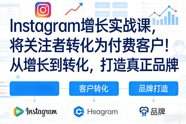 Instagram增长实战课,将关注者转化为付费客户!从增长到转化,打造真正品牌(双语字幕)-游客之家