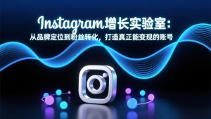 Instagram增长实验室:从品牌定位到粉丝转化,打造真正能变现的账号-游客之家