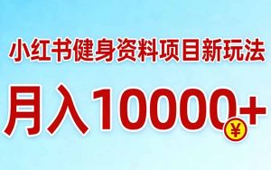 小红书健身资料项目最新玩法，月入10000＋，收益潜力可以无限放大-游客之家