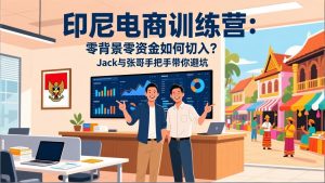 印尼电商训练营：零背景零资金如何切入？Jack与张哥手把手带你避坑-游客之家