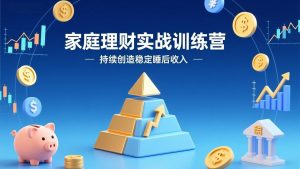 家庭理财实战训练营：从0到1建体系，三阶进阶层层递进，助你持续创造稳定睡后收入-游客之家