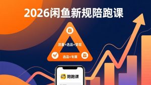 2026闲鱼高阶陪跑课全新上线，带你吃透新规玩转选品流量，从零搭建稳定变现盈利体系-游客之家