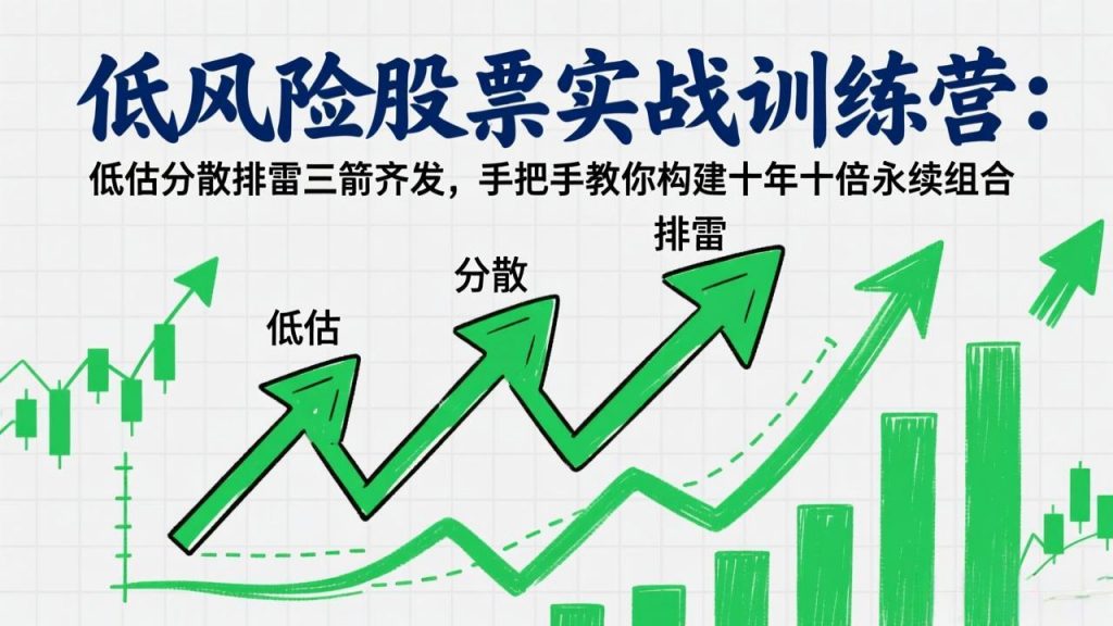 低风险股票实战训练营：低估分散排雷三箭齐发，手把手教你构建十年十倍永续组合-游客之家