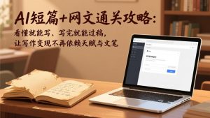 AI短篇+网文通关攻略：看懂就能写、写完就能过稿，让写作变现不再依赖天赋与文笔-游客之家