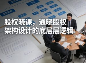 股权晓课，通晓股权架构设计的底层逻辑-游客之家