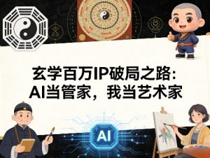玄学百万IP破局之路：AI当管家，我当艺术家-游客之家