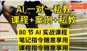 AI指令实战课，课程+案例，80节AI实战课程，笔记指令随意享用，课程指令随意享用(更新26年3月)-游客之家