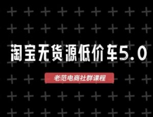 淘宝无货源价车5.0，​2026最新VIP淘宝无货源课程，1688代发，蓝海选品，零成本创业首选(更新26年4月)-游客之家