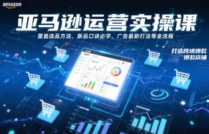亚马逊运营实操课，覆盖选品方法、新品口诀必学、广告最新打法等全流程，打造跨境爆款店铺(更新4月)-游客之家