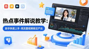 某大V的热点事件解说教学，新手也能快速上手，稳定产出高流量解说视频-游客之家