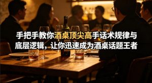 付费文章:手把手教你酒桌顶尖高手话术规律与底层逻辑,让你迅速成为酒桌话题王者(二十年全网独家经验分享)-游客之家