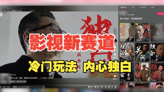 最新影视解说玩法，人物独白，30天涨粉24万+，全流程拆解【揭秘】-游客之家