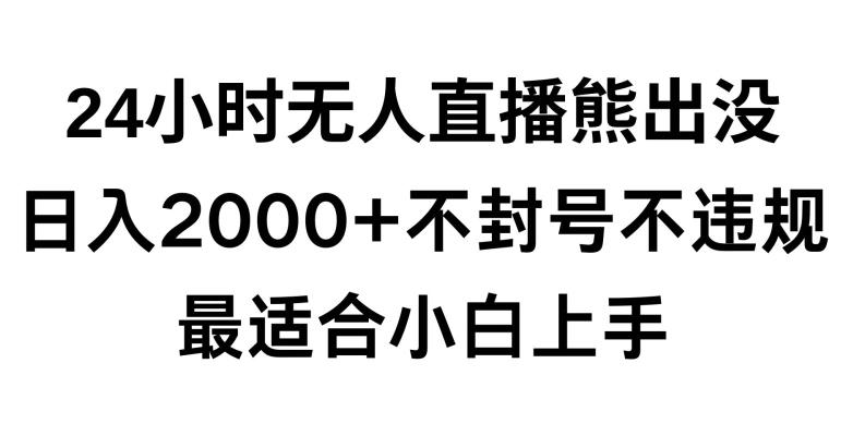 快手24小时无人直播熊出没，不封直播间，不违规，日入2000+，最适合小白上手，保姆式教学【揭秘】-游客之家
