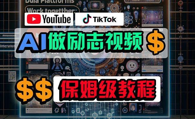 利用AI制作励志视频，在YouTube和TikTok赚钱，小白可做(附工具-游客之家