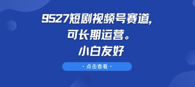 9527短剧视频号赛道，可长期运营，小白友好【揭秘】-游客之家