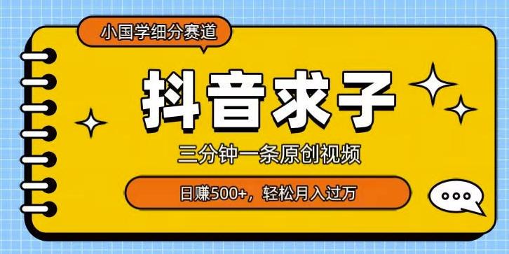 小国学细分赛道，三分钟一条原创视频，日赚500+，可矩阵复制-游客之家