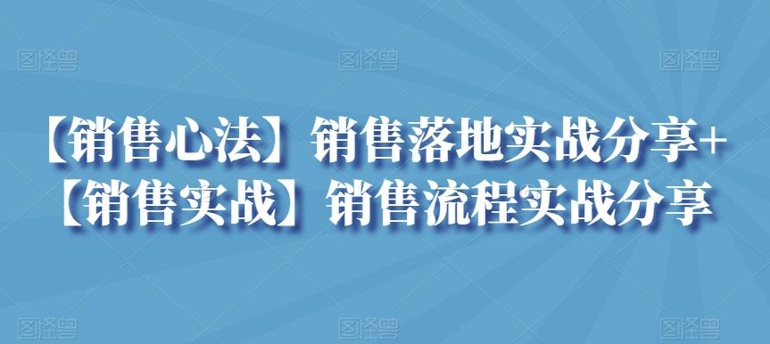 【销售心法】销售落地实战分享+【销售实战】销售流程实战分享-游客之家