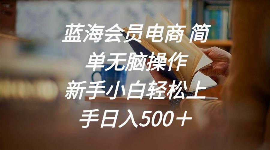 蓝海会员电商 简单无脑操作 新手小白轻松上手日入500＋-游客之家