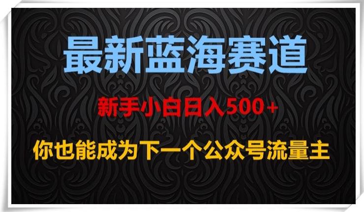最新蓝海赛道，新手小白日入500+，你也能成为下一个公众号流量主【揭秘】-游客之家