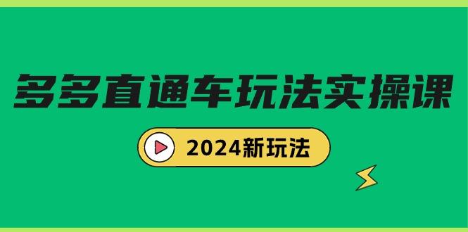 (9412期)多多直通车玩法实战课，2024新玩法(7节课)-游客之家