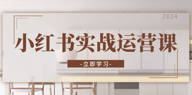 小红书实战运营课：从开通店铺到直播话术，打造爆款笔记与高效直播-游客之家