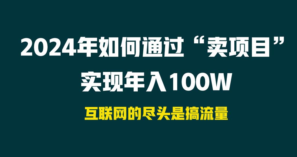 2024年如何通过“卖项目”实现年入100W-游客之家
