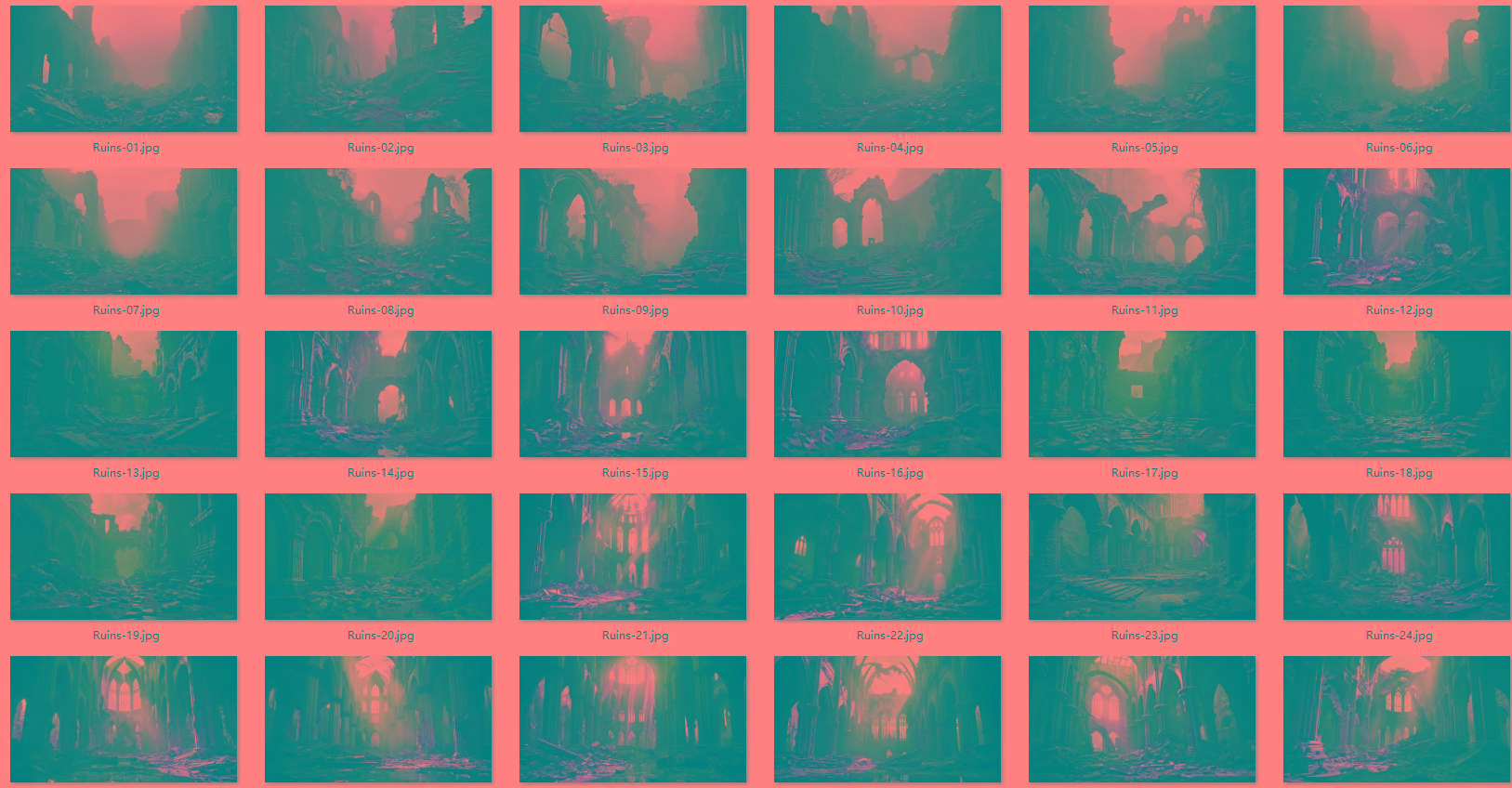 1600张科幻外星恐怖战争废墟环境背景 5K高清图片素材-游客之家