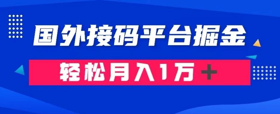 通过国外接码平台掘金：成本1.3，利润10＋，轻松月入1万＋【揭秘】-游客之家