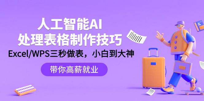 (9459期)人工智能-AI处理表格制作技巧：Excel/WPS三秒做表，大神到小白-游客之家