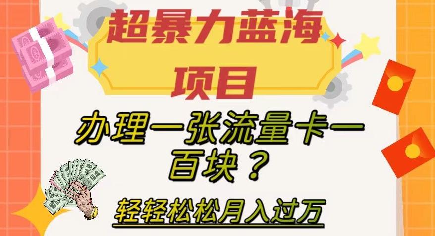 超暴力蓝海项目，办理一张流量卡一百块？轻轻松松月入过万，保姆级教程【揭秘】-游客之家