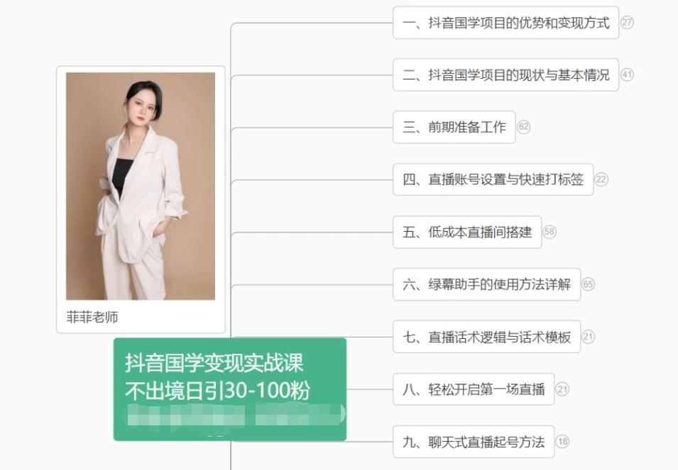 抖音国学变现项目：不出境日引30-100粉实战课程-游客之家