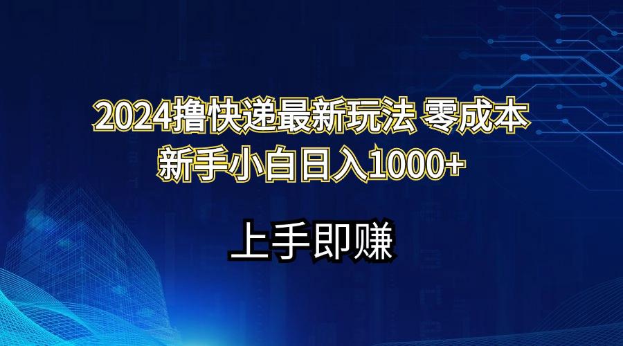 2024撸快递最新玩法零成本新手小白日入1000+-游客之家