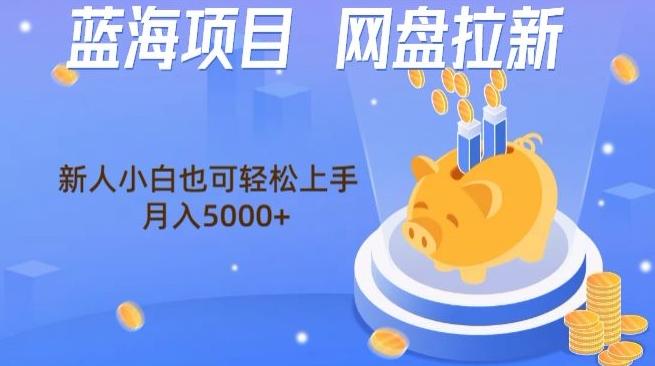 蓝海项目网盘拉新，新人小白也可操作，每月收入5000+-游客之家