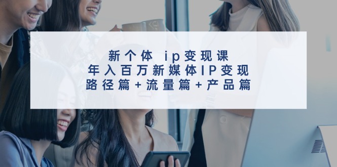 新个体ip变现课，年入百万新媒体IP变现，路径篇+流量篇+产品篇-游客之家