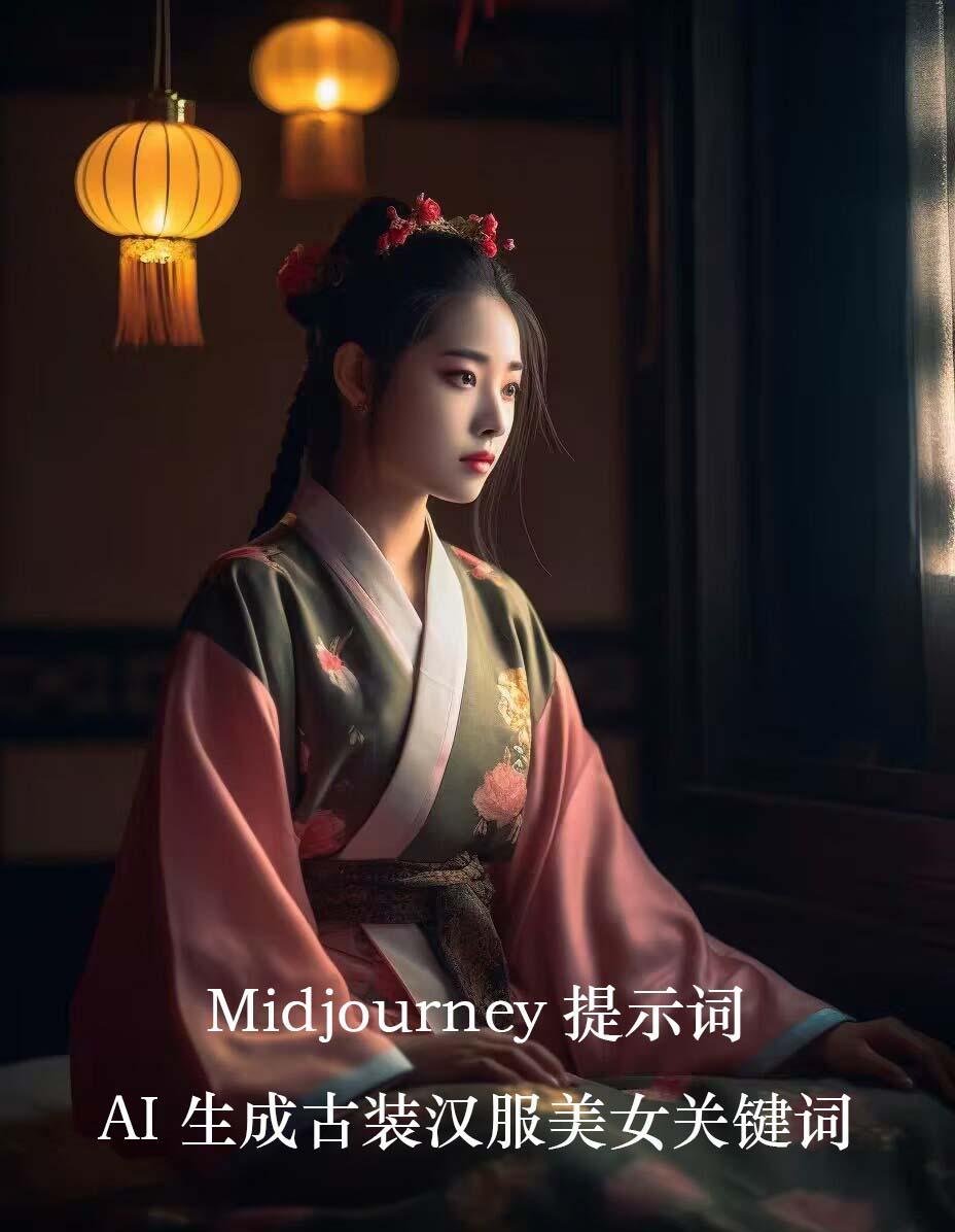 Midjourney关键词-AI生成中国风古装汉服美女人像提示关键词-游客之家