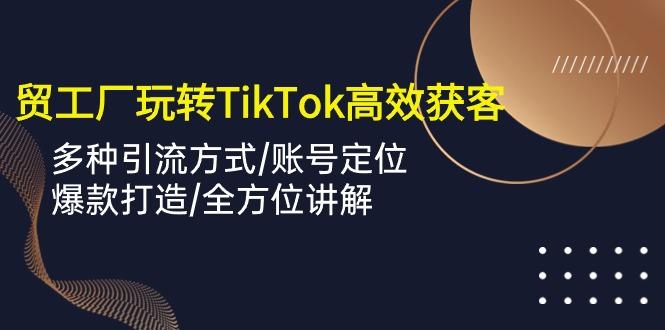 外贸工厂玩转TikTok高效获客，多种引流方式/账号定位/爆款打造/全方位讲解-游客之家