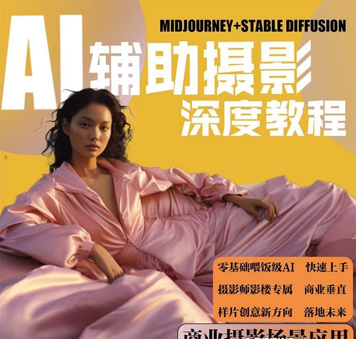 (8727期)2024年AI辅助摄影人工智能商业应用摄影课程(37节课)-游客之家