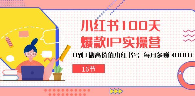 小红书100天-爆款IP实操营，0到1做高价值小红书号 每月多赚3000+(16节-游客之家