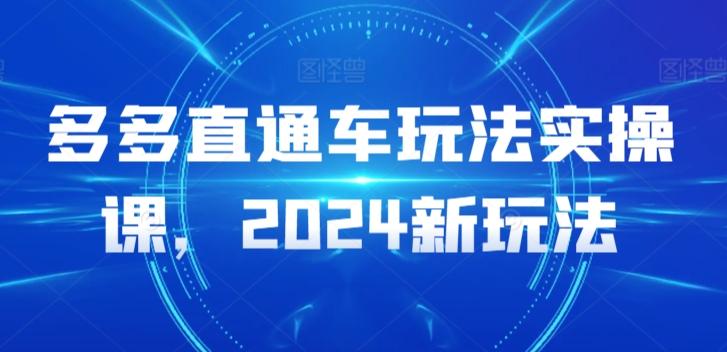 多多直通车玩法实操课，2024新玩法-游客之家