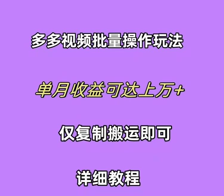 (10029期)拼多多视频带货快速过爆款选品教程 每天轻轻松松赚取三位数佣金 小白必...-游客之家