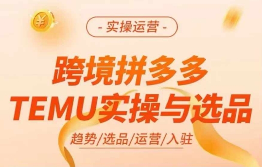 跨境拼多多TEMU实操与选品，多多temu跨境选品运营实操-游客之家
