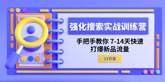 强化 搜索实战训练营，手把手教你 7-14天快速-打爆新品流量(13节课-游客之家